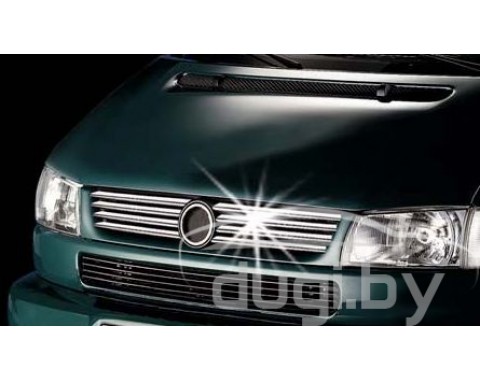 Хром накладки на решетку радиатора (нерж.) Omsa для Volkswagen Caravelle T4